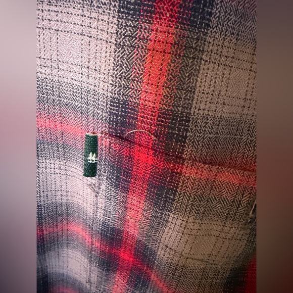 G.H. Bass & Co. Red and Gray Plaid Casual button down Shirt for Men XXL - Picture 8 of 8